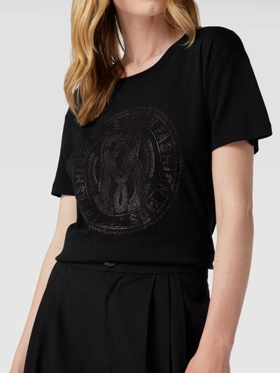 Mos Mosh T Shirt Aus Baumwolle Mit Logo Detail Modell Leah Holi