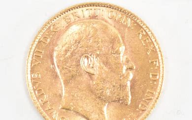 Lot Art A Edward Vii Gold Sovereign The Reverse Of St George A