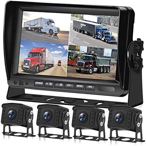 Amazon Camecho Vehicle Backup Camera 9 Inch 4 Split Monitor 4