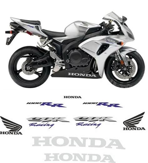 Zen Graphics Honda CBR 1000RR Racing 2006 2007 Replacement Decals