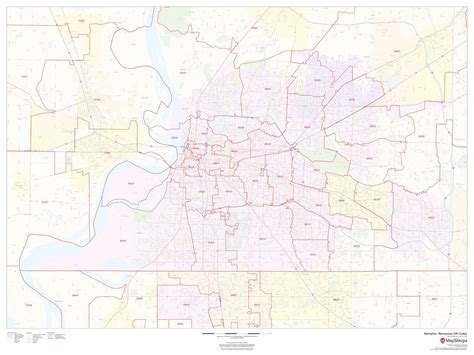 Memphis Tennessee Zip Codes Map