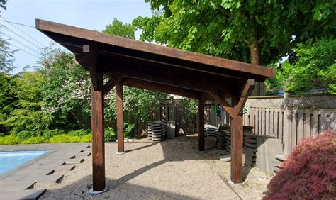 Sloped Covered Pergola Ontario Side Ontario Outdoor Rooms Pergolas