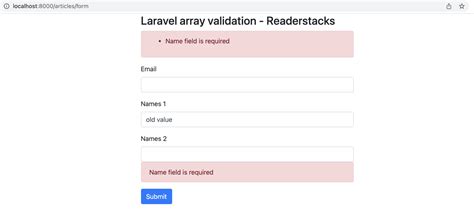 Laravel Array Validation With Example