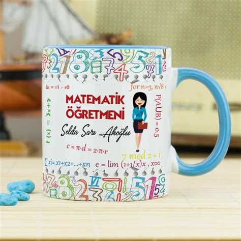 Matematik Retmenine Hediye Kupa Bardak Hediyelen