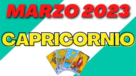 Capricornio Marzo Todo Se Da Vuelta Tarot Hor Scopo Gratis