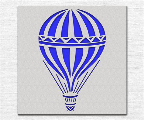 Hot Air Balloon Stencil Art And Wall Stencil Stencil Giant