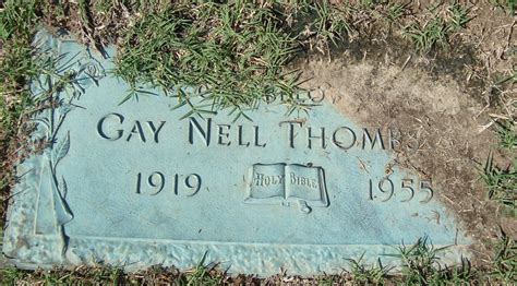 Gay Nell Carroll Thompson 1919 1955 Monumento Find A Grave