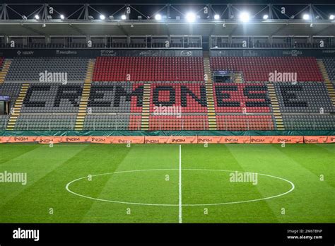 Giovanni Zini Stadium, Cremona, Italien, 04. Januar 2023, Blick auf das ...