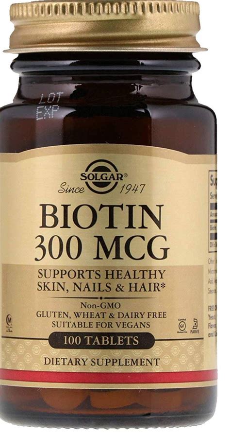 Solgar Biotin Mcg No S Multivitamins Tablets Buy Solgar