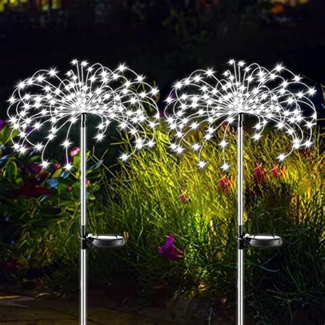 Xrr Solarlampen F R Au En Garten St Ck Led Solar Feuerwerk Licht