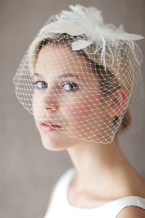 Brautschleier Hochzeit Schleier Birdcage Kurzschleier Etsy