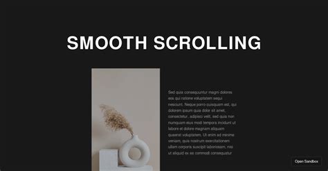 Framer Motion Smooth Scrolling Codesandbox