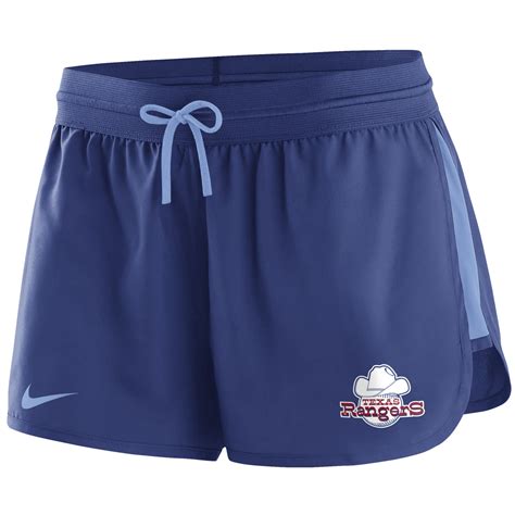 Texas Rangers Nike Women S Dry Cooperstown Collection Performance Shorts Royal