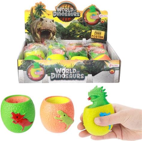 Toi Toys World Of Dinosaurs Knijpei Pop Out Dino Bol