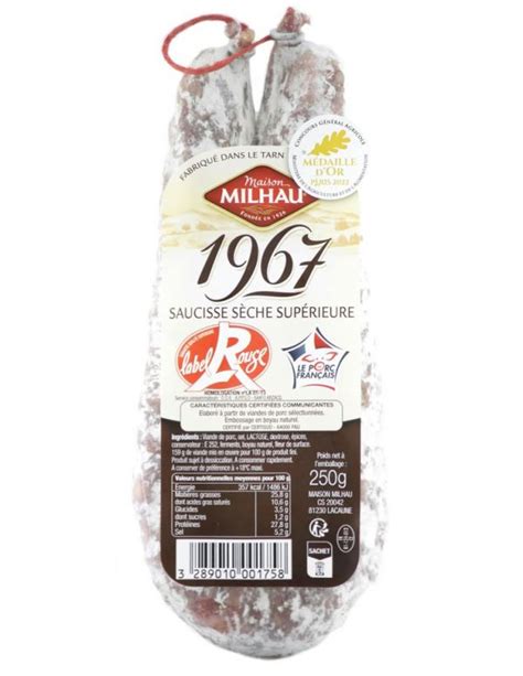 Saucisse S Che Label Rouge Maison Milhau Jemangefrancais