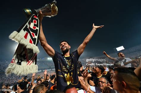 Mostafa Shalaby Zamalek Player Celebrates After The Match At Cairo News Photo Getty Images