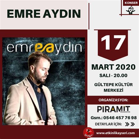 EMRE AYDIN KONSERİ etkinlikayseri