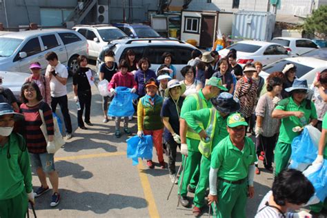 수원시 율천동 추석맞이 일제 대청소 활동 실시 뉴스피크