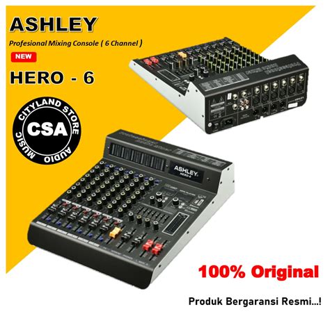 Mixer Ashley Hero Channel Original Multi Effect Lazada Indonesia