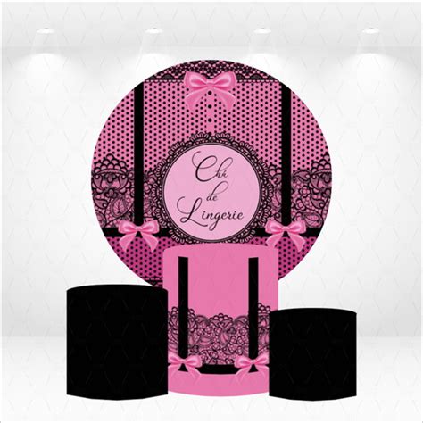 Painel Redondo Kit De Capas De Cilindros Lingerie No Elo Design E