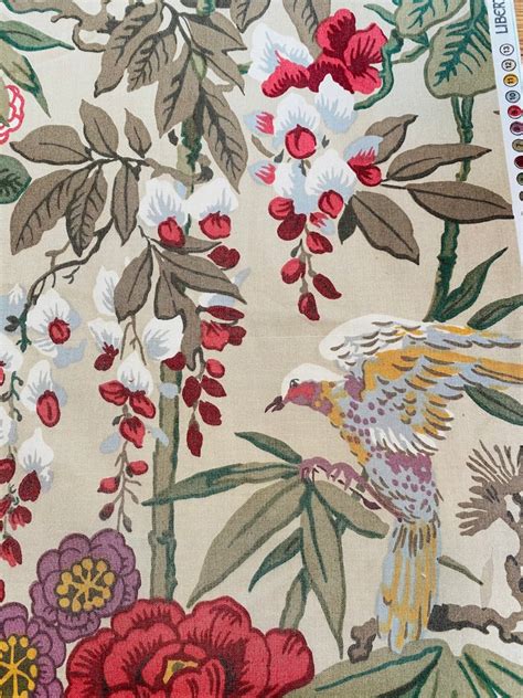 Vintage Liberty of London Cotton Fabric Birds and Flowers | Etsy