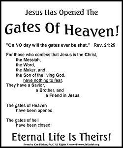 Jesus Has Opened The Gates Of Heaven Faithclub Org