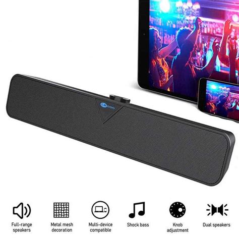 Jual Lenovo Lecoo Soundbar Active Speaker Dynamic Sound 6W Wired