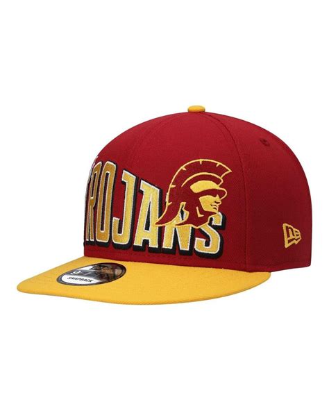 Ktz Cardinal Usc Trojans Two Tone Vintage Like Wave 9fifty Snapback Hat