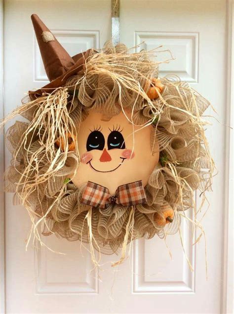 Scarecrow Face Wreath Scarecrow Wreath Best Seller Wreath Etsy Artofit