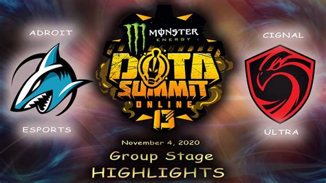 English Adroit Esports Vs Cignal Ultra L Dota Summit Online Sea L