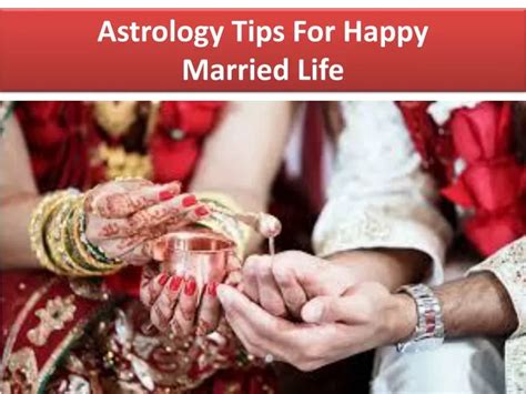 Ppt Astrology Tips For Happy Married Life Powerpoint Presentation