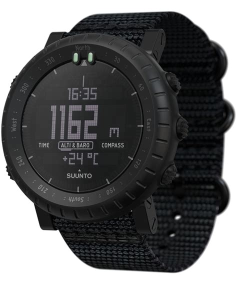 Suunto SS050504000 - Core Alphacore Alpha Stealth Sport Watch ...