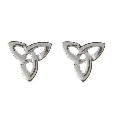 Ct Yellow Gold Trinity Knot Design Stud Earrings Celtic Designs Jewelry