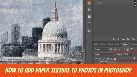 How To Add Paper Texture To A Photo In Photoshop Tutorial