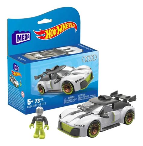 Construindo Toy Race Car Playset Mega Hot Wheels Audi R8 Lms Frete grátis