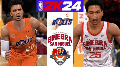 Pba Season Th Philippine Cup Meralco Bolts Vs Brgy Ginebra San