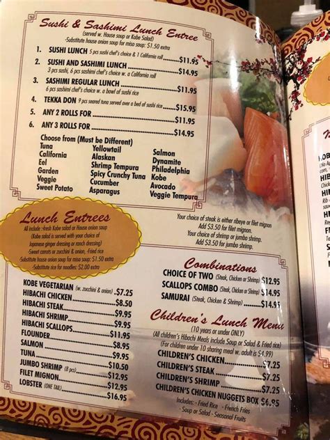 Kobe Steakhouse Menu In Clayton Nc Order Delivery And Reviews