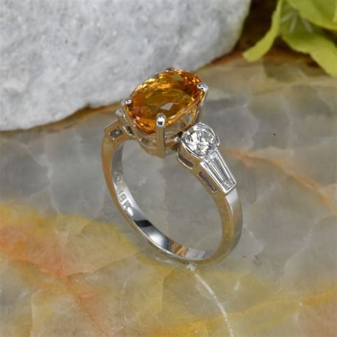 Imperial Topaz And Diamond Ring Vandenbergs Jewellers