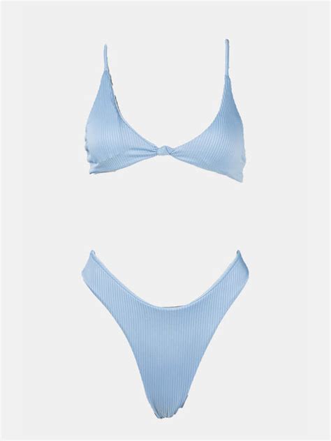 Adidas Set Bikini Τριγωνάκι Blue Dawn White IC8493 Skroutz gr