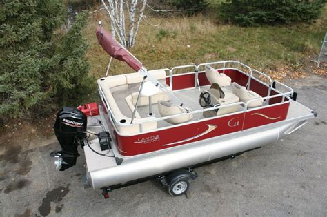 New 18 Grand Island Pontoon Boat 50 Four Stroke And Trailer 2021 For Sale For 28999 Boats