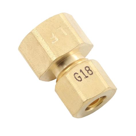 Everbilt 3 8 In X 1 4 In Od Compression Brass Reducing Coupling