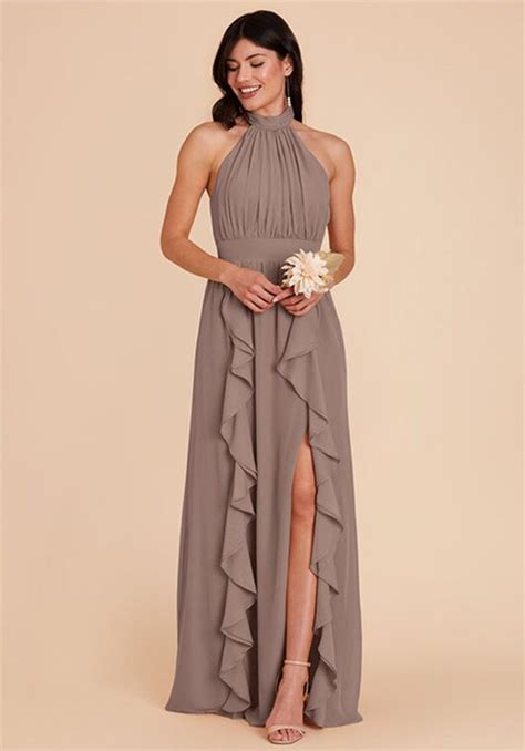 Birdy Grey Joyce Chiffon Dress In Toffee Bridesmaid Dress The Knot