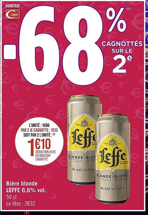 Promo Bière Blonde Leffe 6 6 Vol chez Supermarchés iCatalogue fr