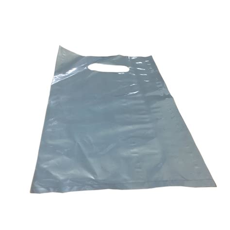 Silver Polythene Gift Carrier Bags X Pack Of Dpa Packaging