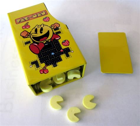 This Metal Pac Man Arcade Candy Tin Has Lots Of Detail In The Side Art