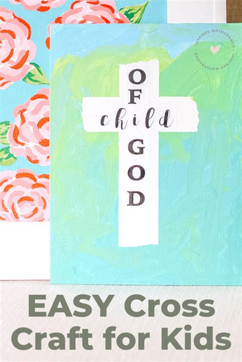 Easy Cross Craft For Preschoolers Faith Based Art Project For Kids