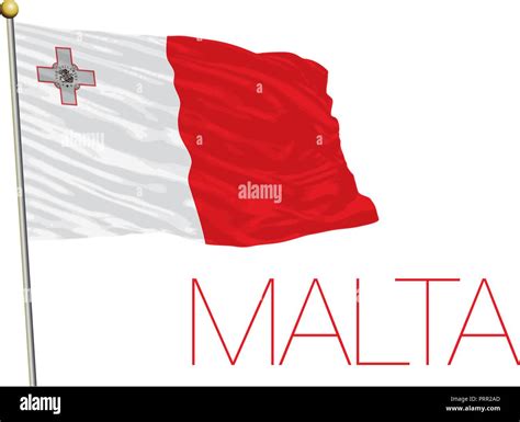 Malta Official Flag Vector Illustration Stock Vector Image And Art Alamy