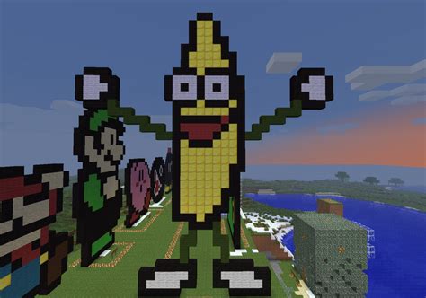 Peanut Butter Jelly Time Banana Minecraft Project