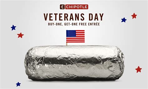 Chipotle Veterans Day Meal 2024 - Flora Jewelle