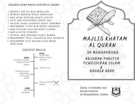 Buku Program Majlis Khatam Al Quran Iluvmsy Flip Pdf Anyflip